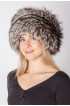 Silver fox fur hat